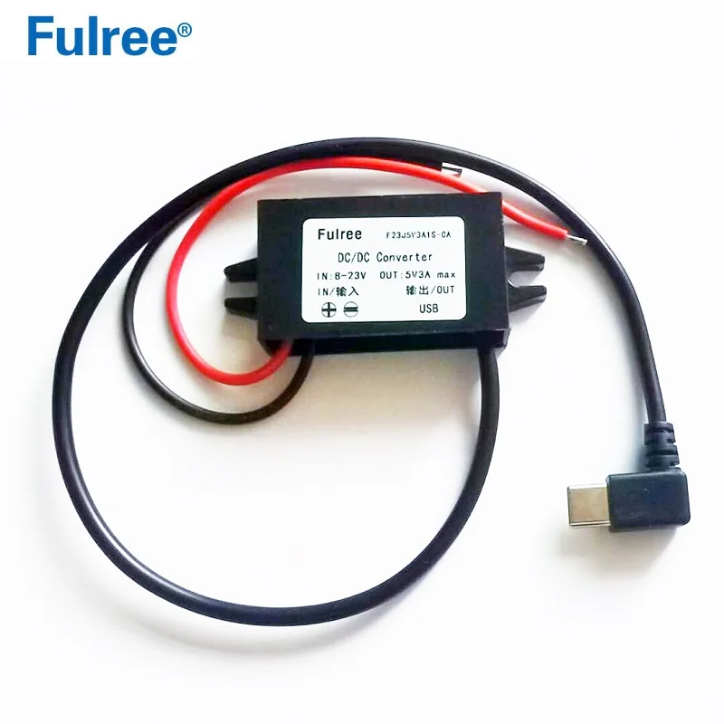 USB Type C Car Charger Adapter 12V 24V to 5V 3A 15W DC DC Step Down Converter Buck USB-C Mobile Phone iPad Tablet Charging