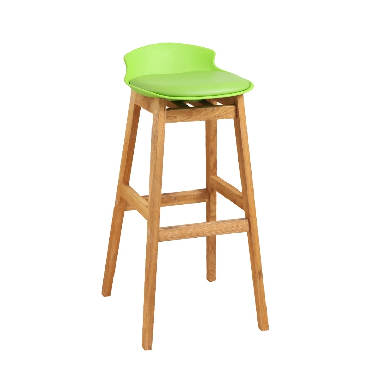 High Quality  Stool  Wooden Legs High Table Stools Bar Chairs modern design