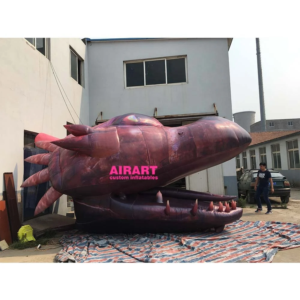 Highly Realistic Inflatable Dragon Model Chinese Dragon Head