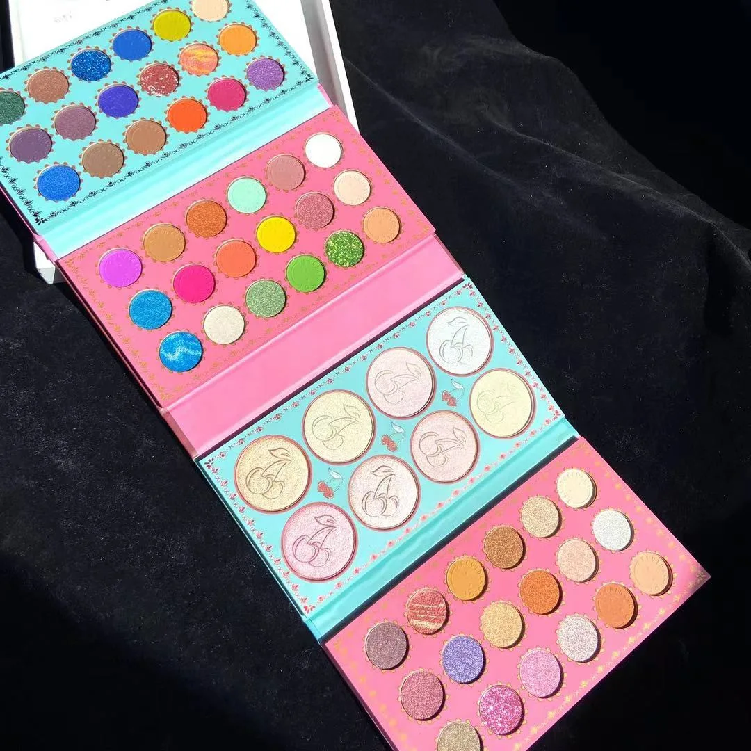 Makeup tray new 62 color folding pearl matte eye shadow highlight new product