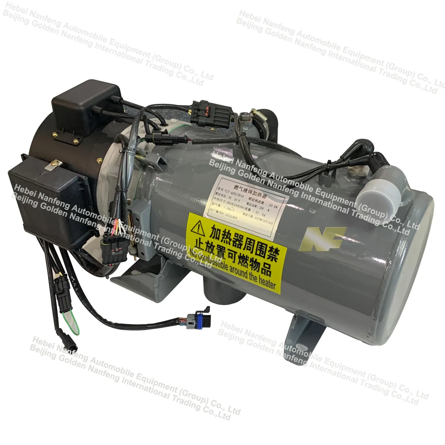 NF 30kw Gas passenger buses Parking heater 24v safe preheating engine parking heater CNG LNG parking heater for bus