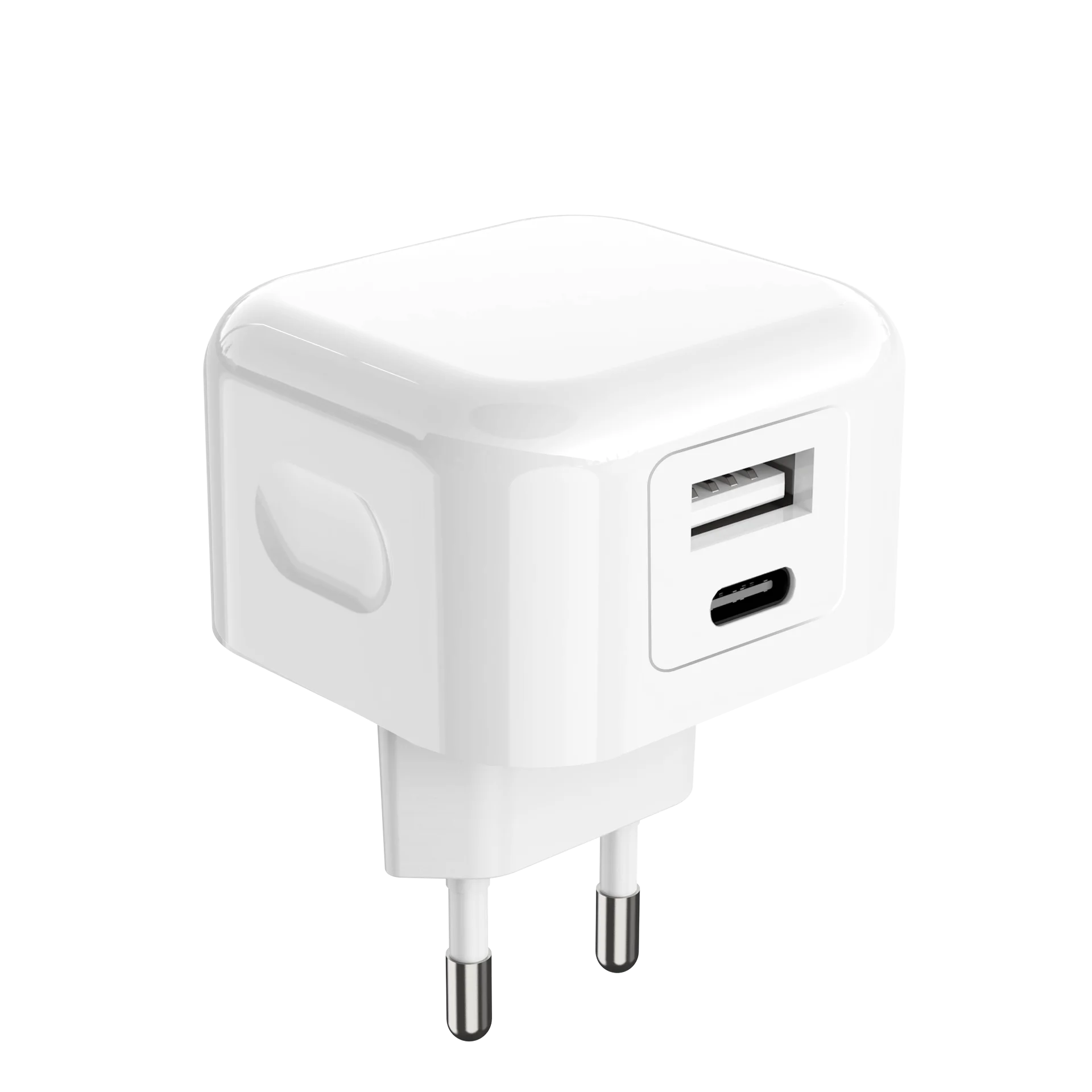 OEM/ODM  EU plug PD 20W charger adapter QC 3.0 18W USB A + C wall charger ppower adapter for Samsung for Iphone