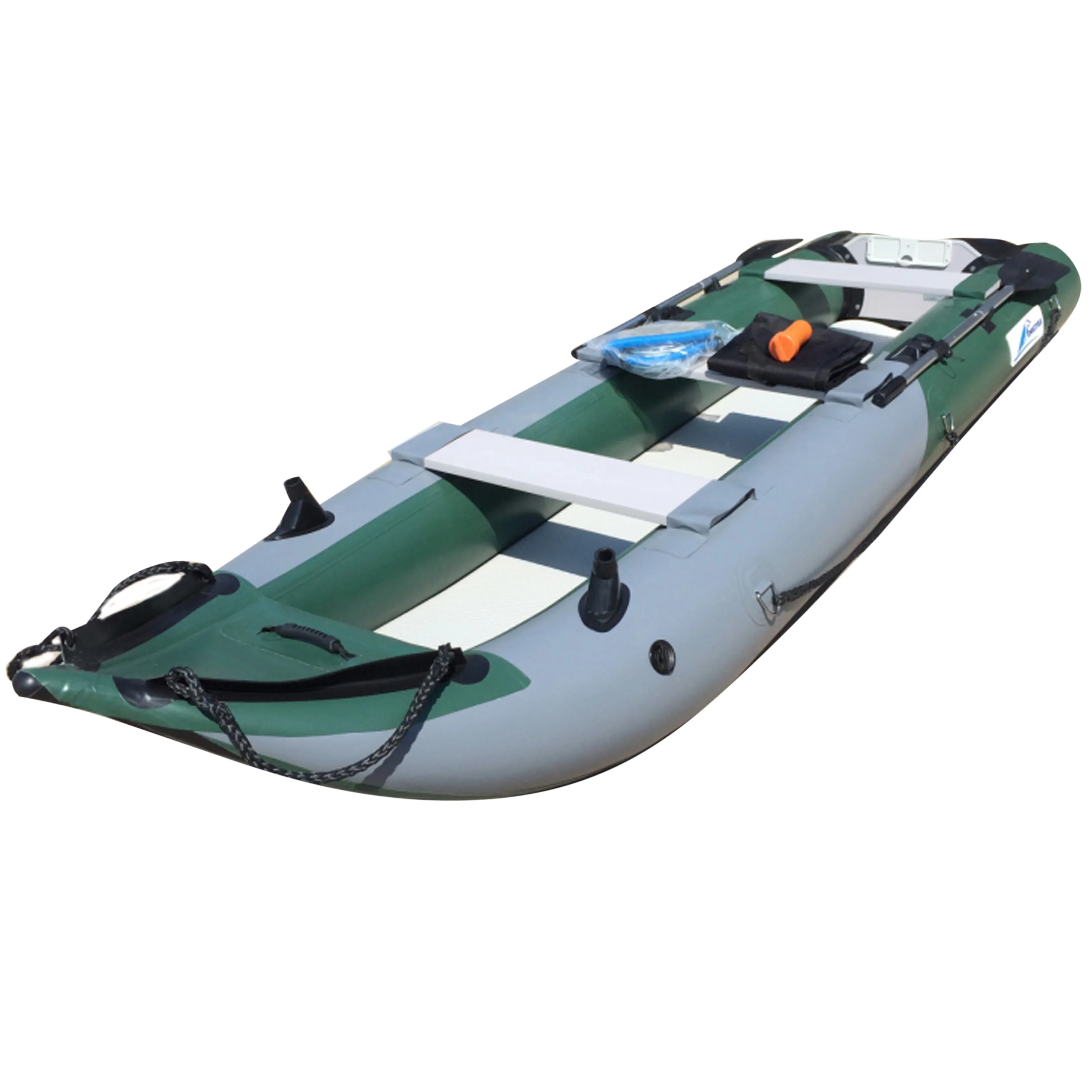 Goethe Goboat CE GTK410 13.4ft Inflatable Fishing Rowing Kayak With Aluminum Boat Seat Kayak Fishing Kayak