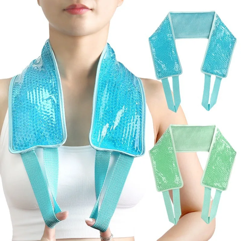 Ice Compress Gel Pack Neck Cooling Band Customizable Neck Gel Pack Reusable Neck Heat Pack