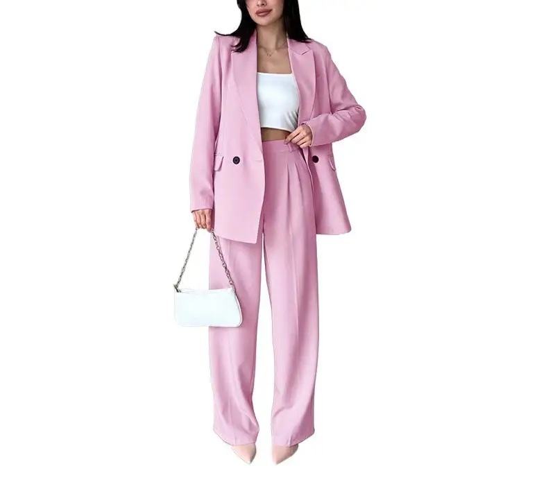 Office New Design Elegant Career Uniform Lady Woman Suits Business Formal Womens Pants Suits