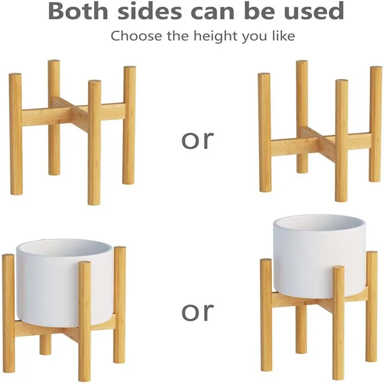 China factory high quality bamboo plant stand for home and office