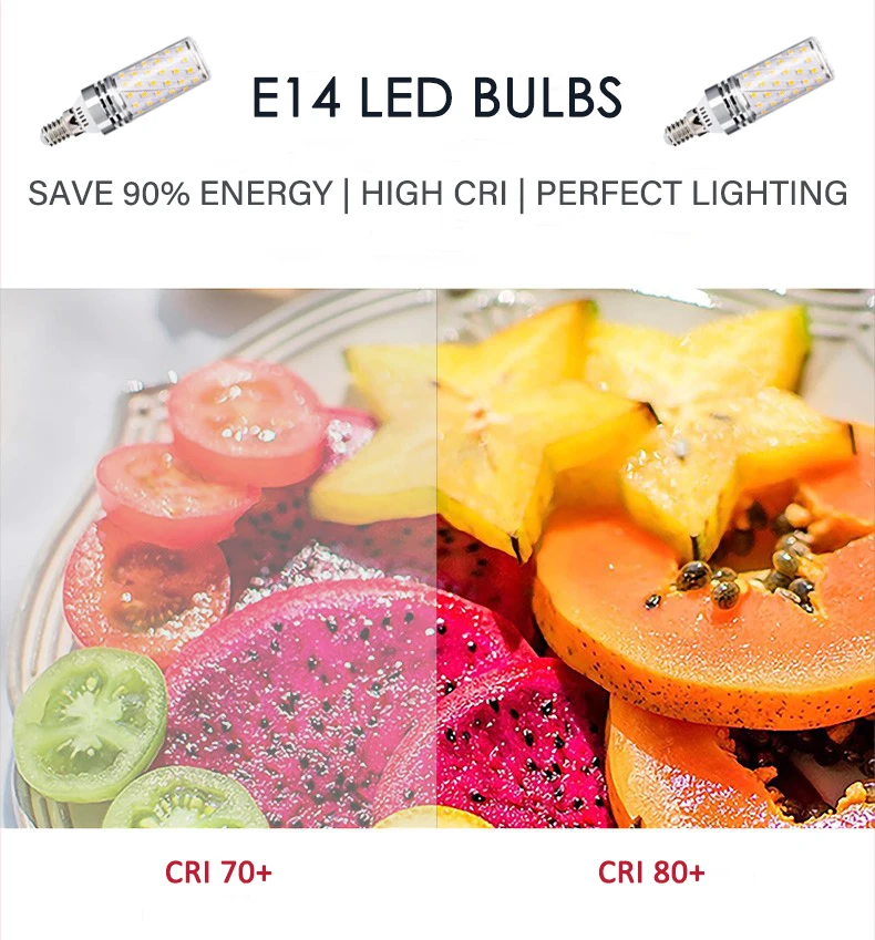 Hot E14 LED Corn Bulb 12W Small Edison Screw LED Light Bulbs 100w Equivalent LED E14 Light