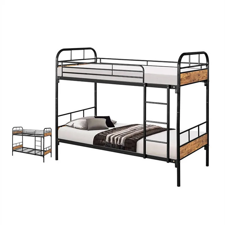 Buy wholesale OEM ODM manufacturer Upholstered Galvanized bed metal bunk bed for rental