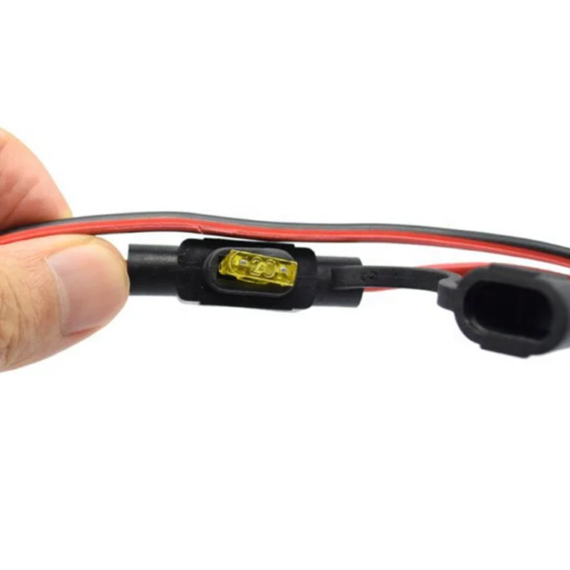 10 футов или под заказ 14AWG двойные провода 12-24 в автомобильный прикуриватель к медному покрытию Аккумуляторный Зажим адаптер клеммный кабель