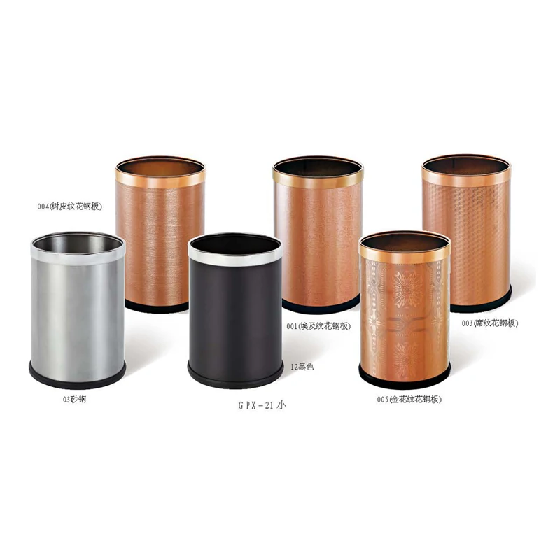 2021 custom design indoor bedroom home10 Liter round stainless steel waste bin Waste Basket dustbin  without lid
