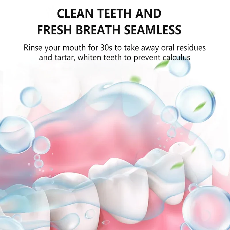 Private Label 250ml Natural Organic Teeth Whitening Oral Care Cleans Your Teeth Mouthwash
