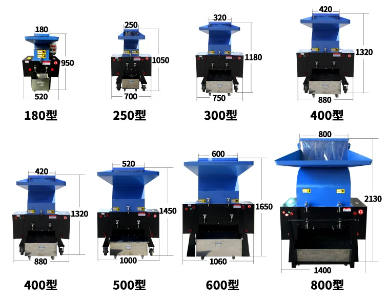 China PET Bottle Flake Plastic Recycled Industrial Rubber Compound Crusher Machine