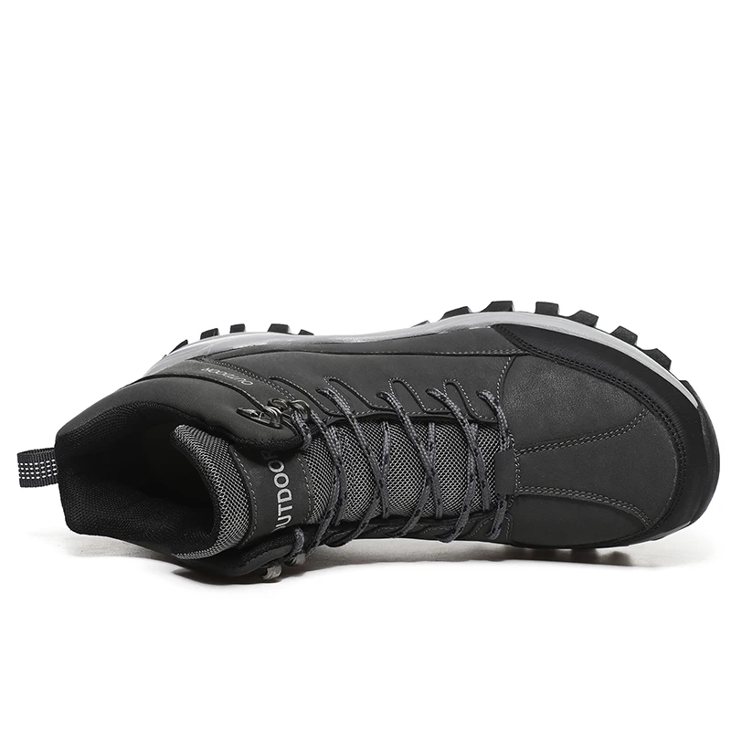 winter large size cotton shoes men snow boots walking tooling shoes outdoor traveling hiking boots