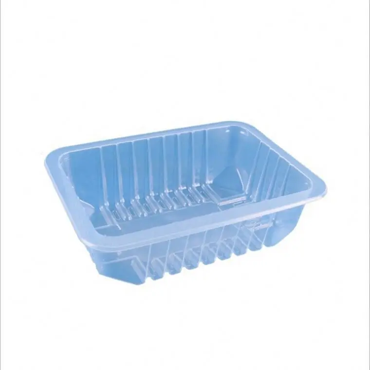 Fresh disposable fruit clear black plastic transparent meat vegetable blister sealable food grade box tray containers