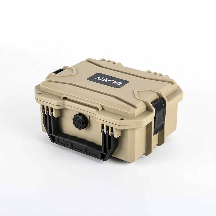 GLARY waterproof hand gun case crashproof plastic gun equipment case for hunting sports rugged tactical gun case carry box