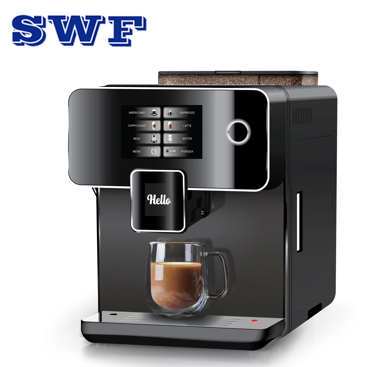 Expresso barista commercial fully automatic espresso coffee machine/coffee machine with grinder/coffee machine for business