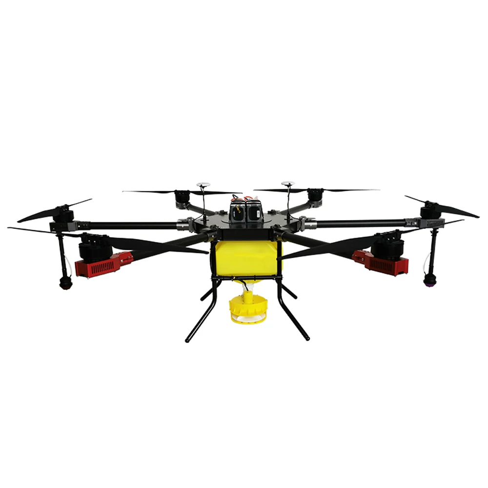 Professional unmanned drone with 15 kg payload for agriculture