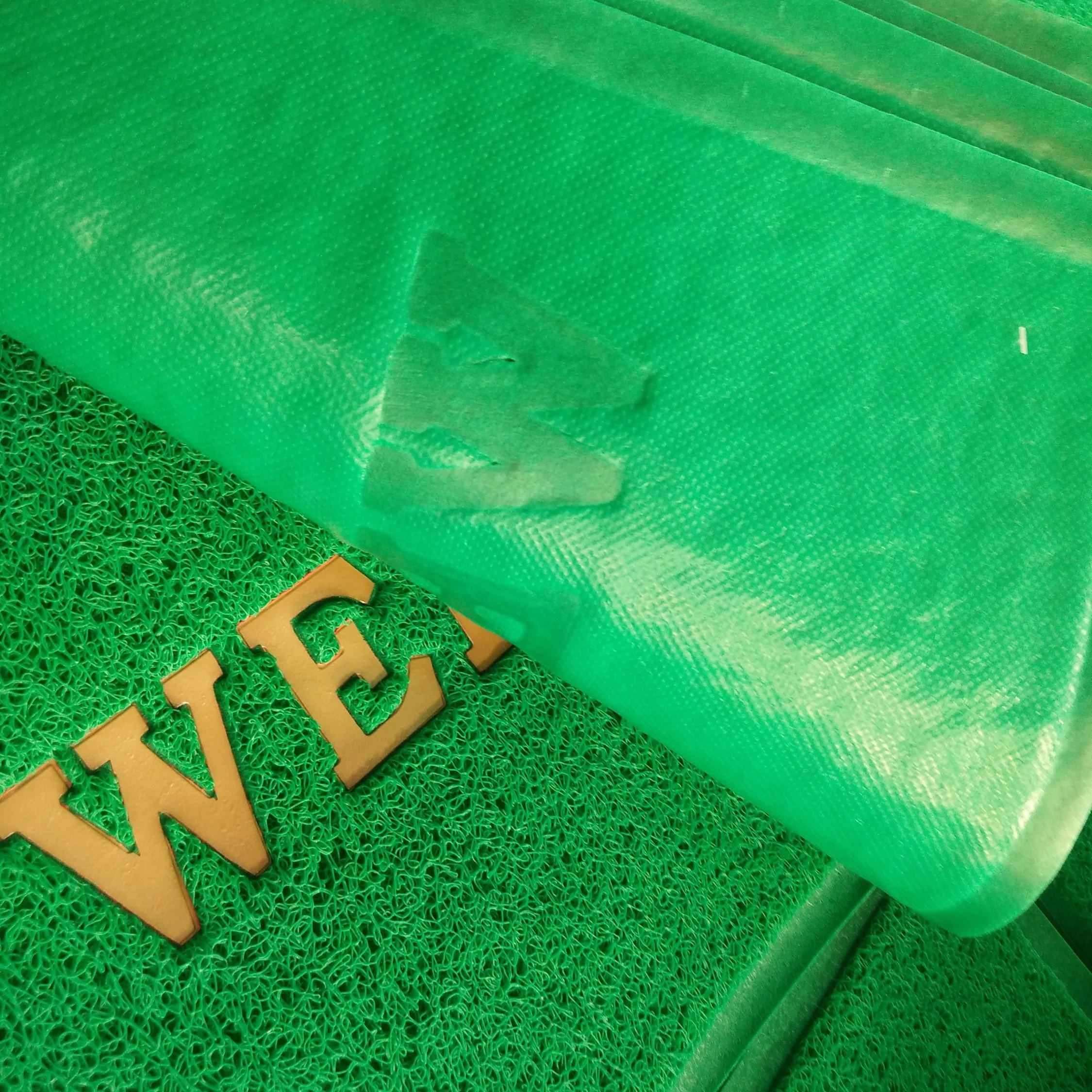 Factory Price Welcome Noodle Entrance Door Mat PVC Coil Mat