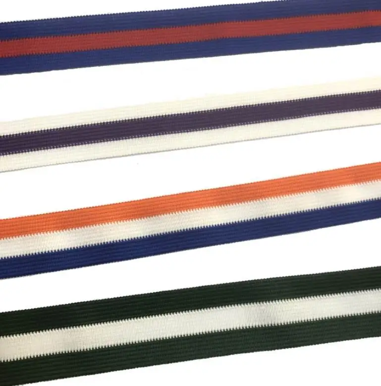 Professional New Creative High Elasticity Elastic Band Strap Webbing Knitted Fabric Ribbon for Bags Clothing Custom Width