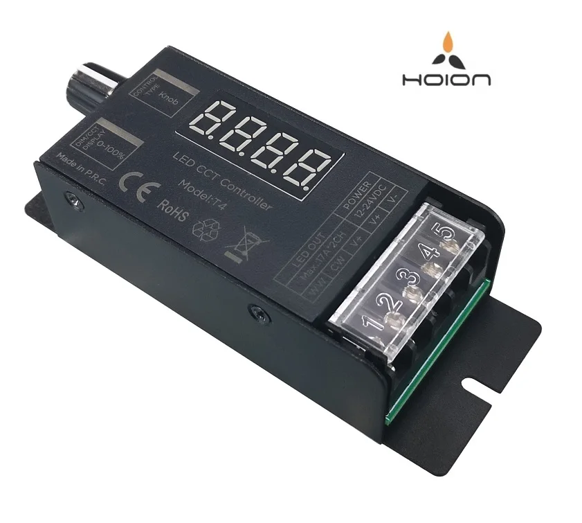HOION DC12-24V 17A CW WW цветовой температуры двойной настраиваемый белый 2CH CCT светодиодный контроллер