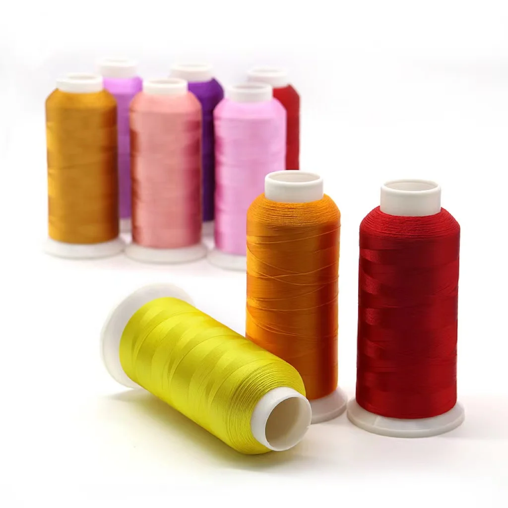 Computerized Polyester 120D/2 3000M Industrial Embroidery Sewing Thread For Embroidery Machine