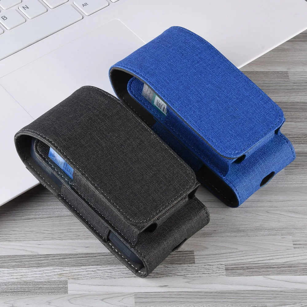 
Factory Supply Anti-Lost Leather Case For IQOS Electronic Smoke Cigarette Cover Portable Travel Bag 2 in 1 