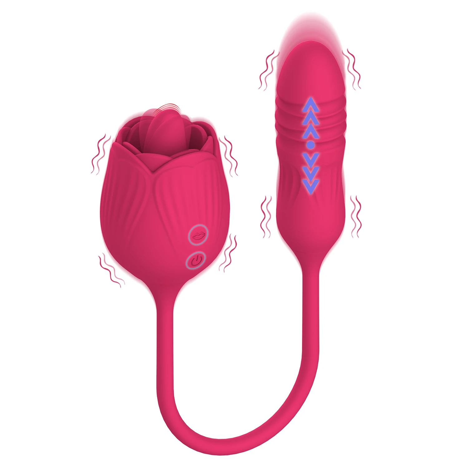 Tongue 3in1 Upgrade Replacement Charger Wholesale The Rose Sucking Vibrator Sex Toy for Women Couple