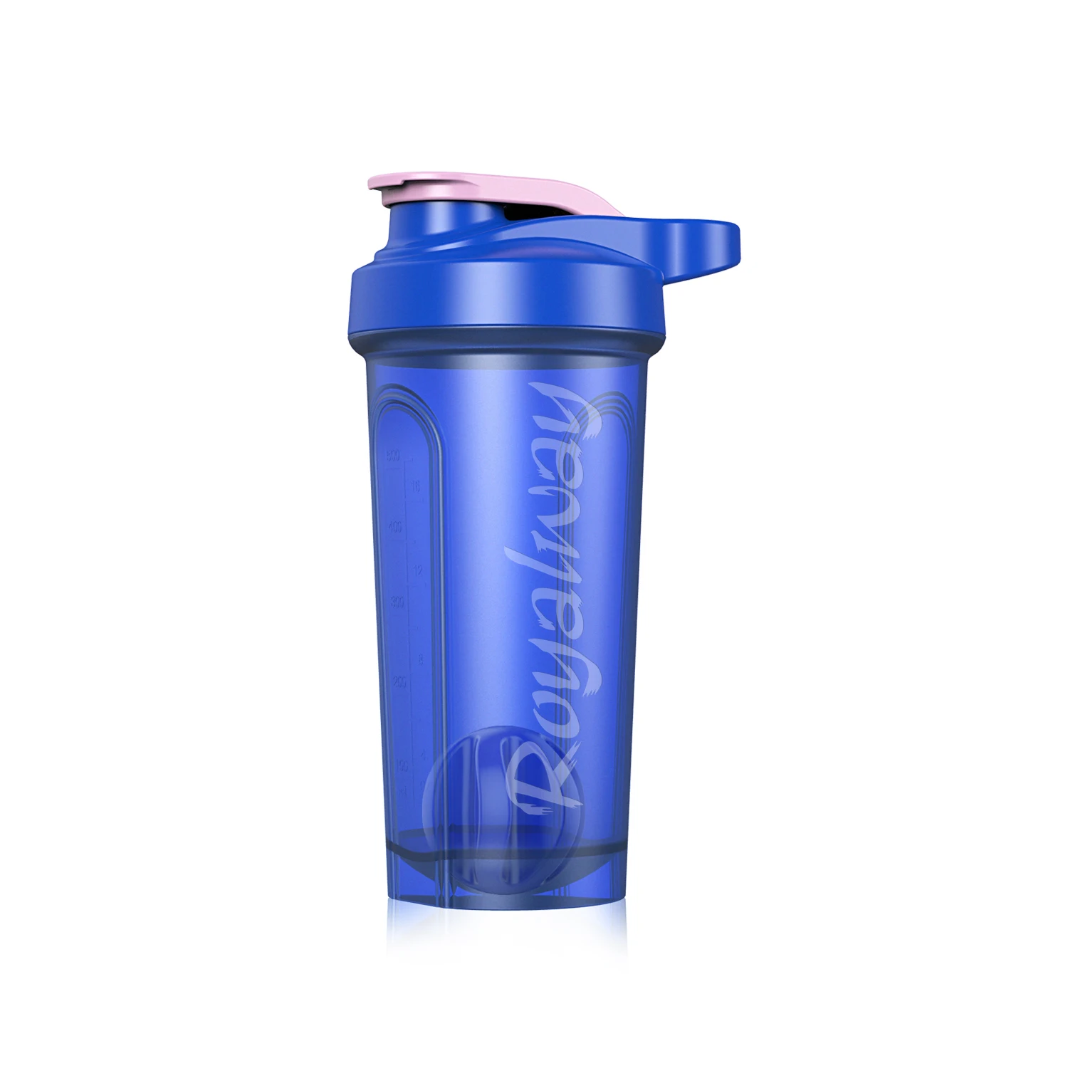 BPA Free Loop Top Plastic Protein Drink Shaker Cup 750ml