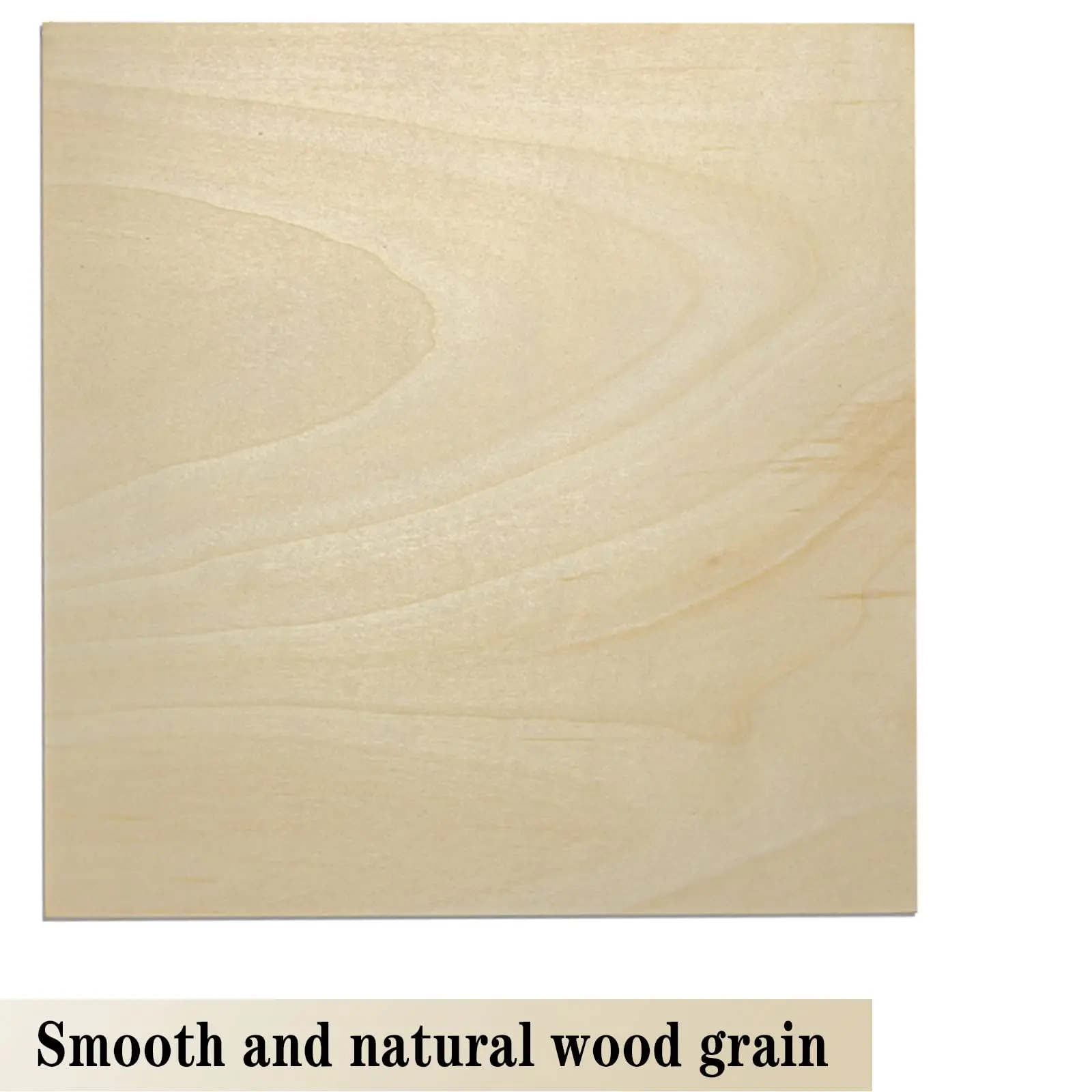 12 x 12 Inch Unfinished Custom Poplar Basswood Sabili Birch Balsa Plywood Pieces Laser Engraving DIY Wooden Blanks Sheets