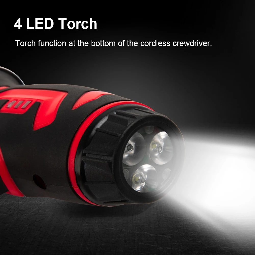 China High Quality 3.6v Lithium Battery Operated 90 Degree Rotating Adjustable Torque Mini Cordless Electric Power Screwdriver
