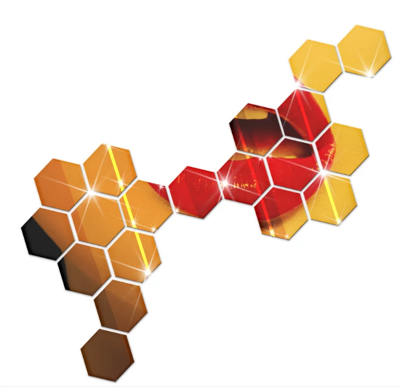 Hot sales Highly quality mirror stickers removable acrylic wall stickers home decor