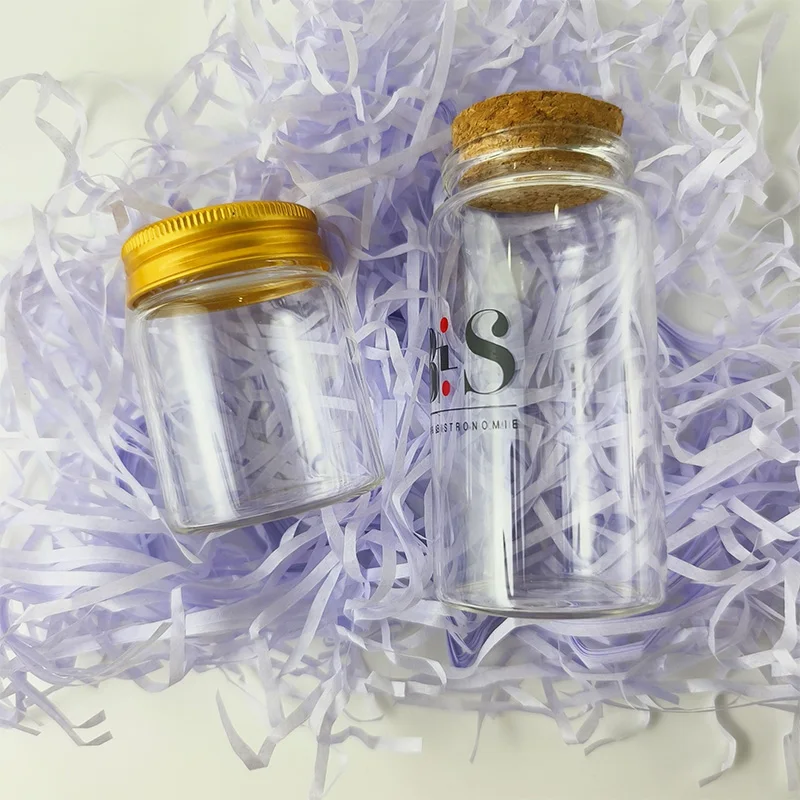 Wholesale 30ml 120ml 150ml empty clear decorative wishing bottle glass test tube with cork