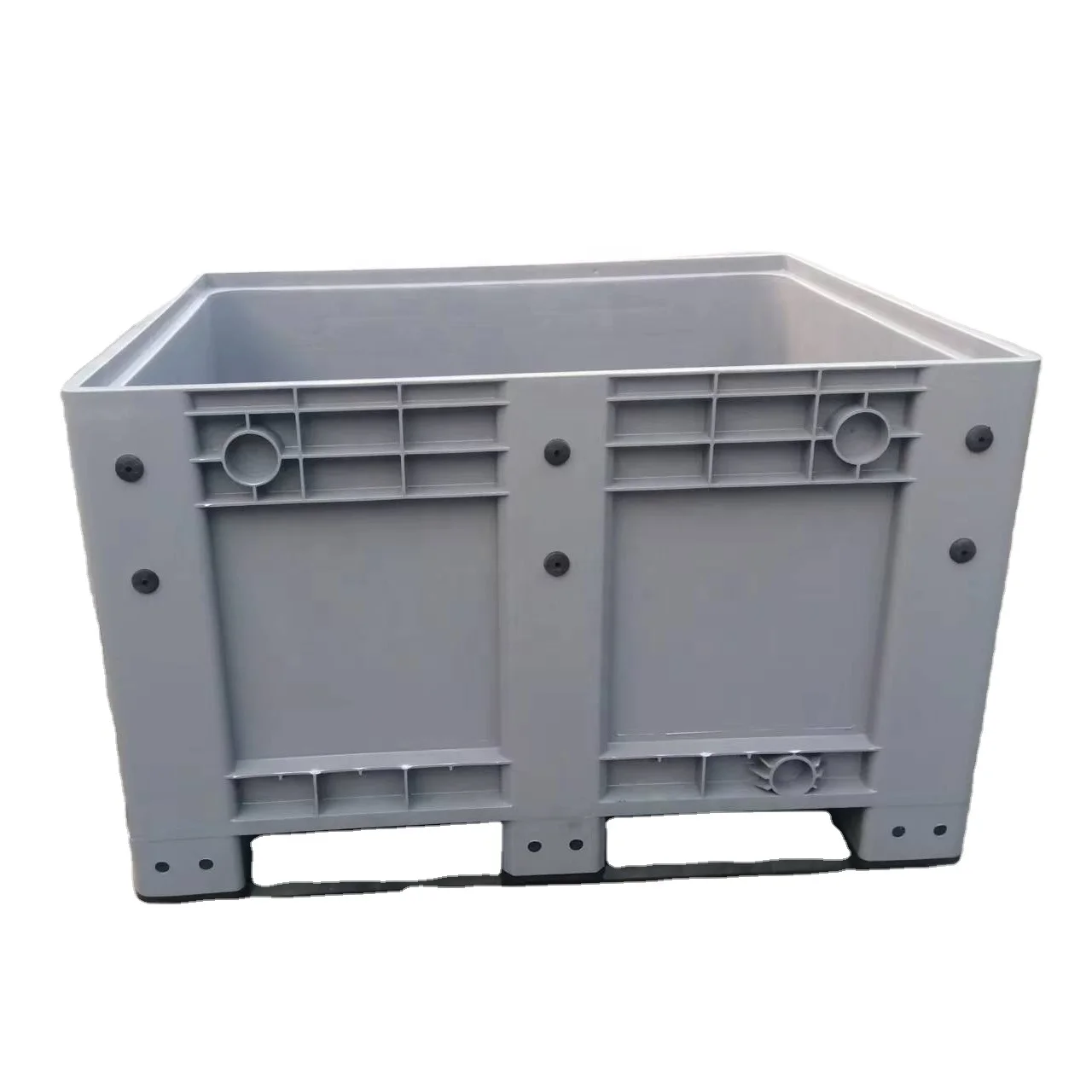 Оптовая продажа от производителя 1200x1000x780 мм сверхпрочный твердый ящик Штабелируемый Пластиковый поддон для