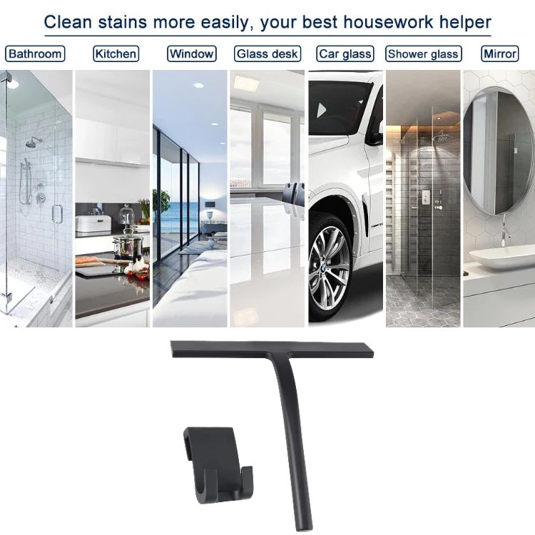 9 inches silicone shower cleaner black for bathroom mirror shower squeeze 9 inches