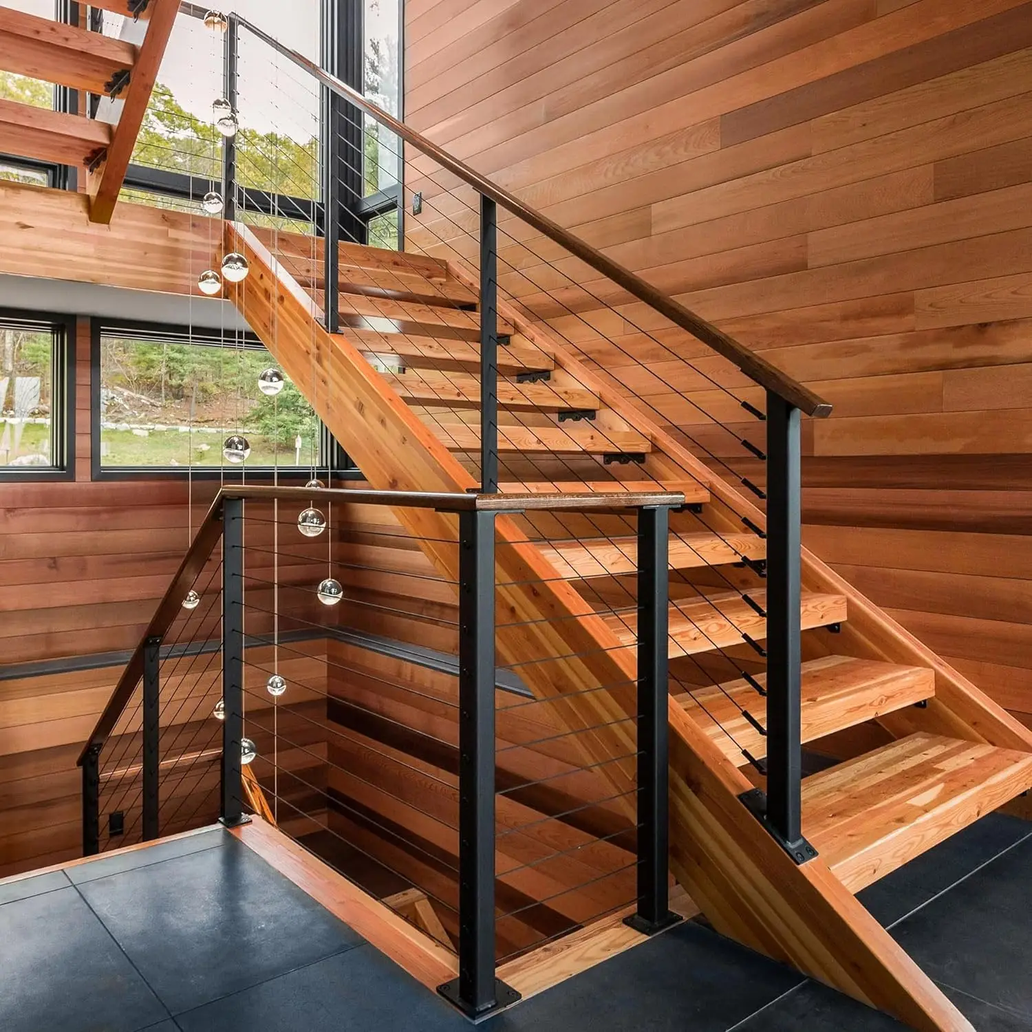 316 Stainless Steel Black Wire Rope 1/8Inch (3 mm) for Railing Decking DIY Balustrade 100FT