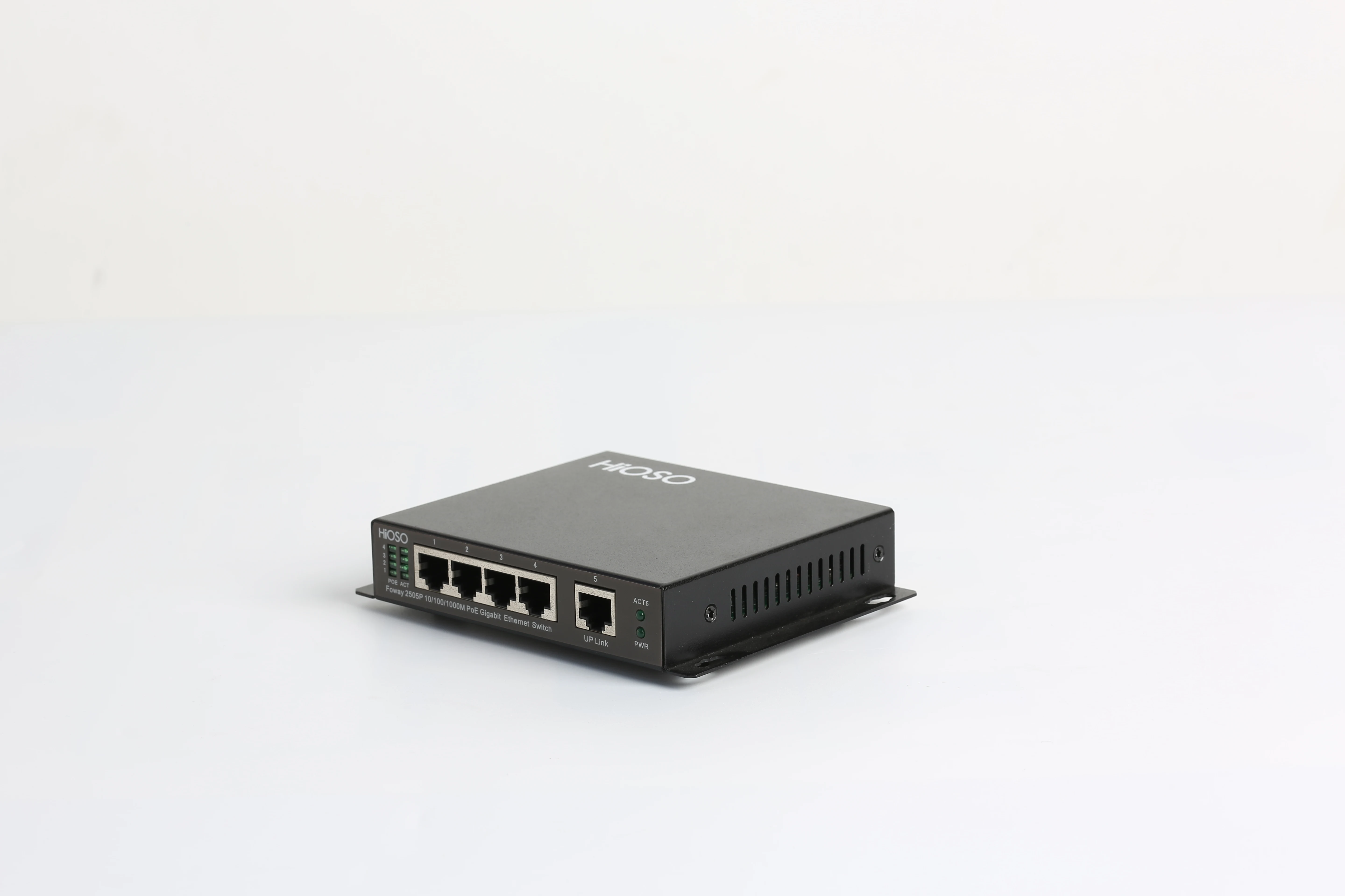 Высококачественный коммутатор hieo с 4 портами 10/100/1000M PoE/PSE + 1GE 48 В постоянного тока 120 Вт PoE