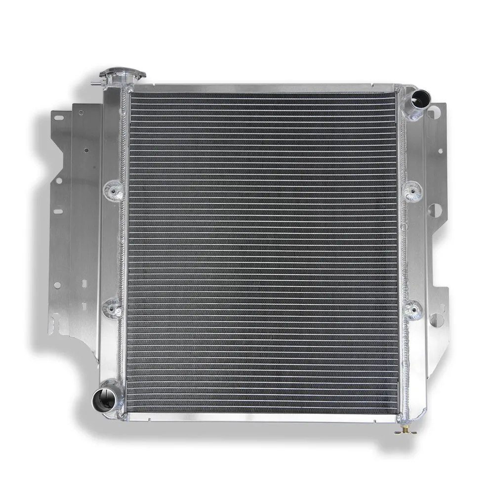 Полированный для 1997-2006 Jeep Wrangler TJ полностью алюминиевый радиатор