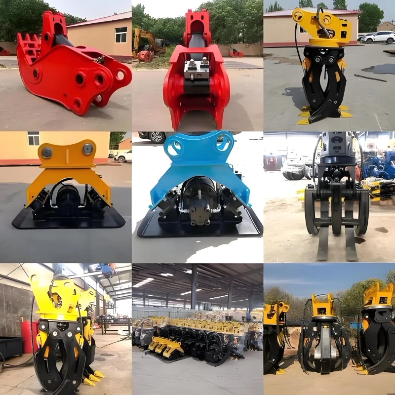 Garden New Mini Digger Mini Small Hydraulic Hole Crawler Excavators With Attachments Forks grapple
