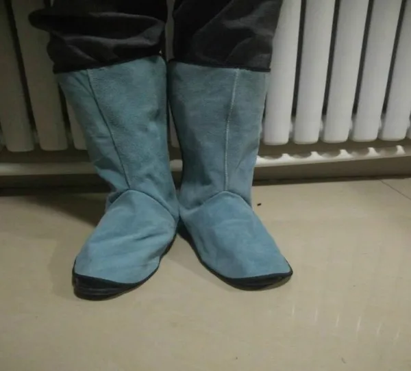 cowhide welder overalls,  foot leg protection
