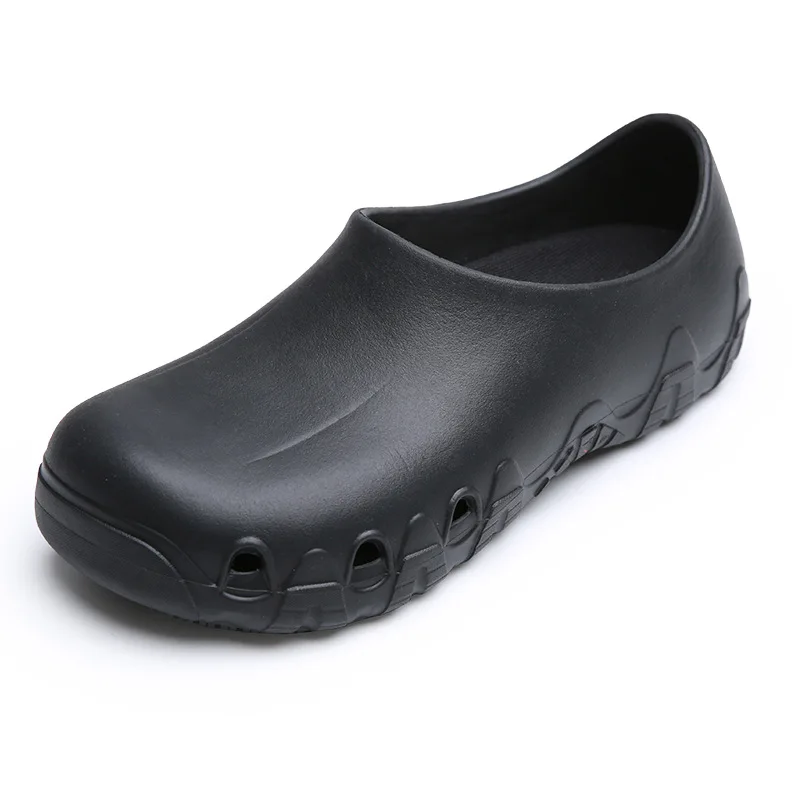 Non-slip Chef Work Shoes Unisex Non-slip Oil-proof Wear-resistant Kitchen Canteen Work Shoes EVA Material Medical Shoes