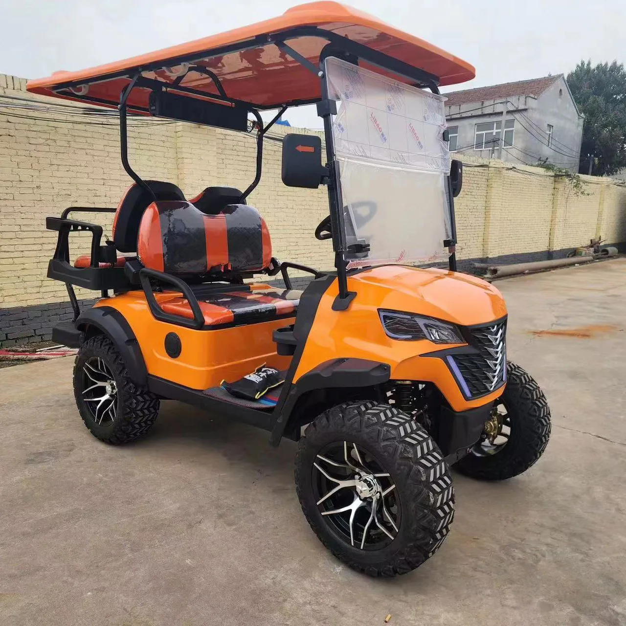 CL Street Legal Electric Golf Cart 72V 4 Seat Lithium Battery Club Car UTV Electric Golf Cart