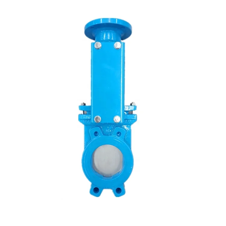 EPDM PTFE Seal Seat Ductile Iron Wafer Knife Gate Valve with Manual Electric ISO Flange Rising Stem