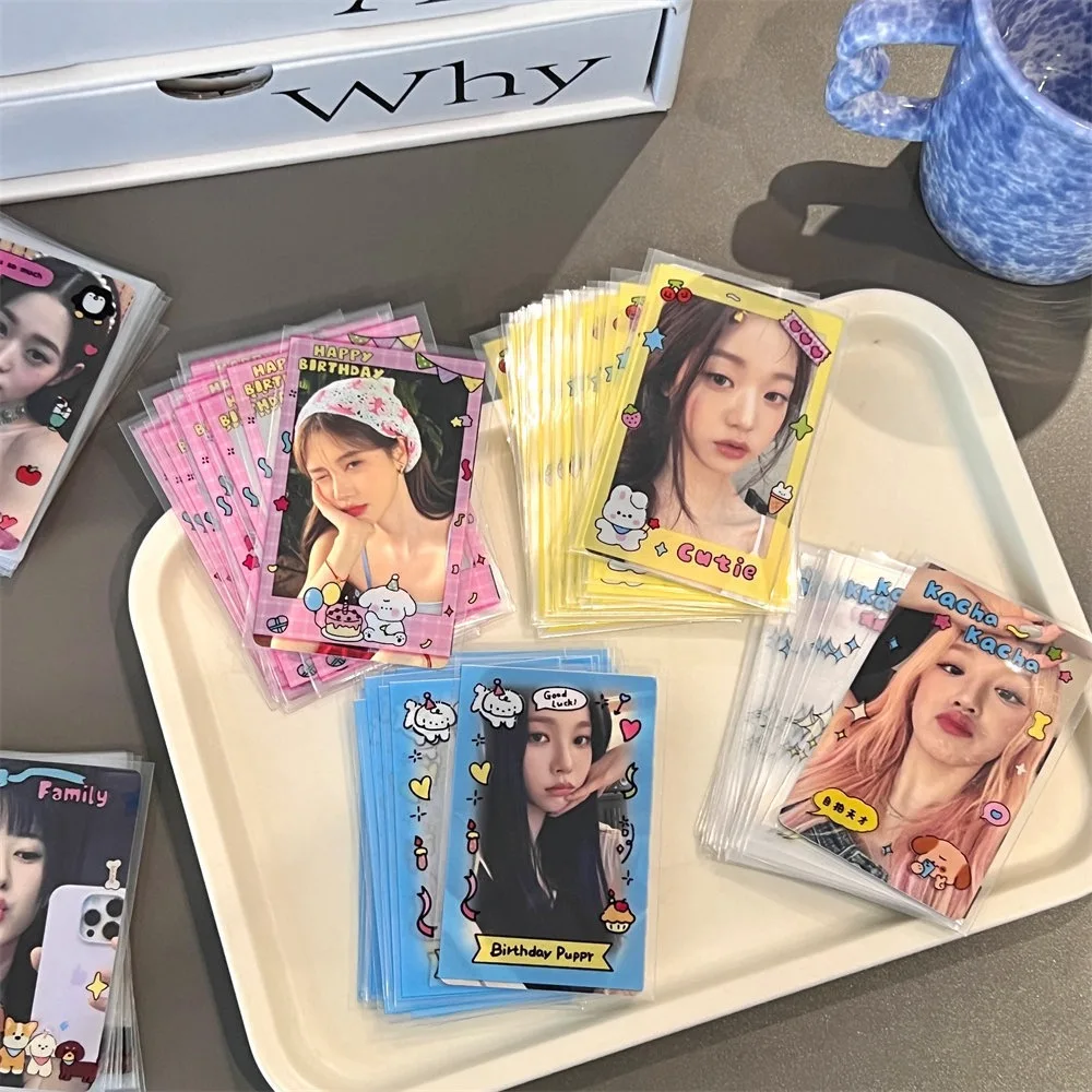 New Custom Design PP Cute Cartoon Card Holder Kpop Photocard Card Holder Stars Photo Collect Card Holders