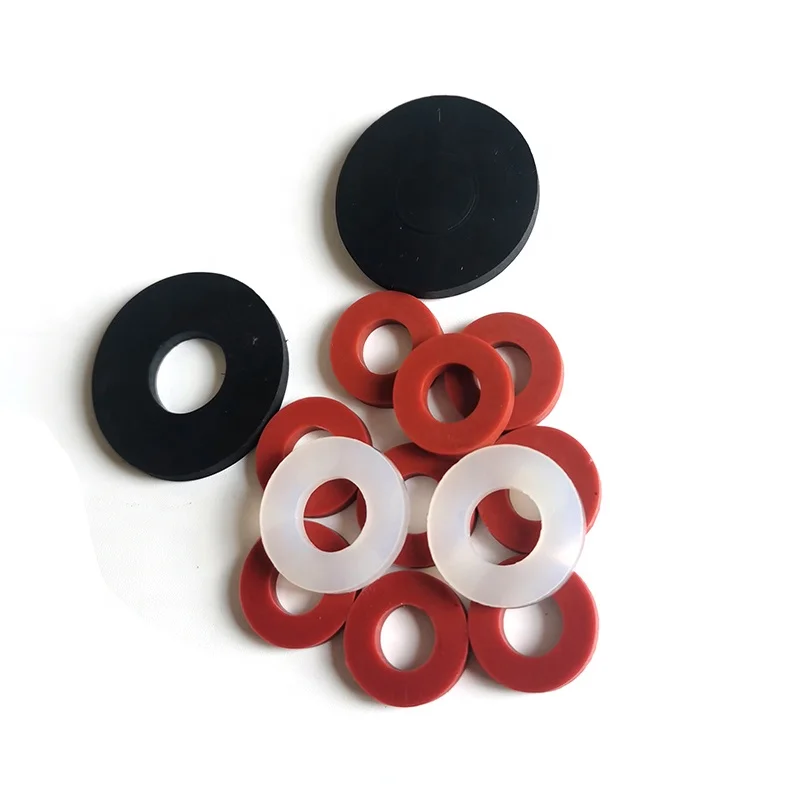 OEM ODM Rubber Round Flat Gasket Oring Rectangular Spacer Silicon Flat Washer Flange gaskets for screw shock absorbers