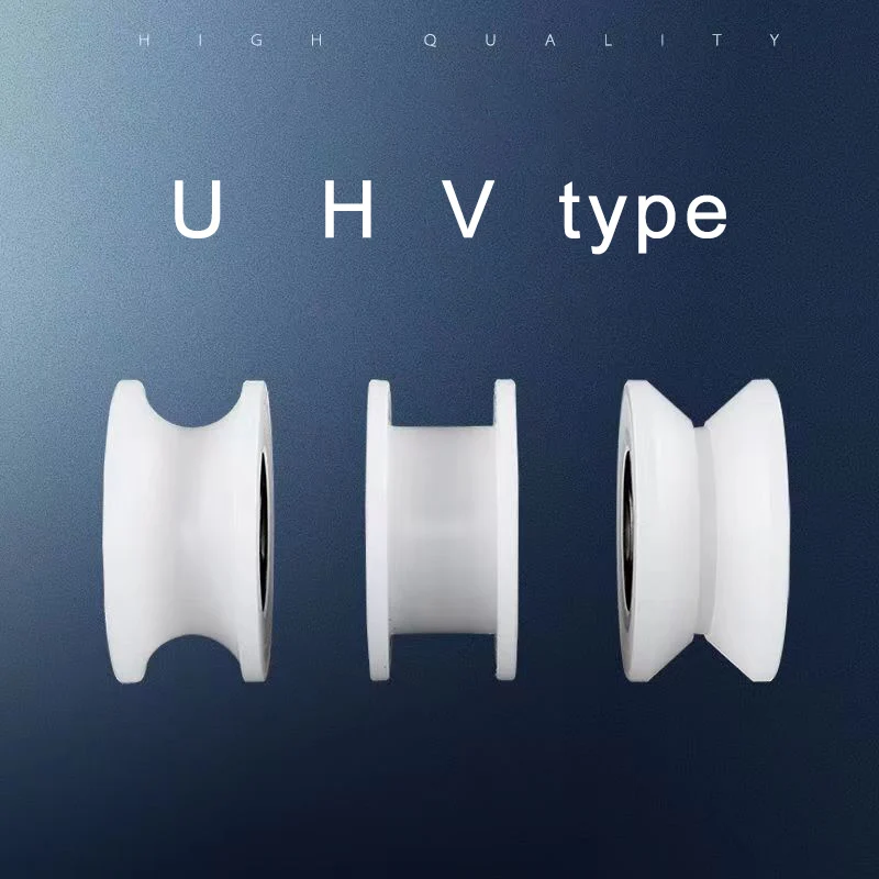 Custom hight quality aluminum alloy stainless steel POM Nylon PEEK pulleys for round belt