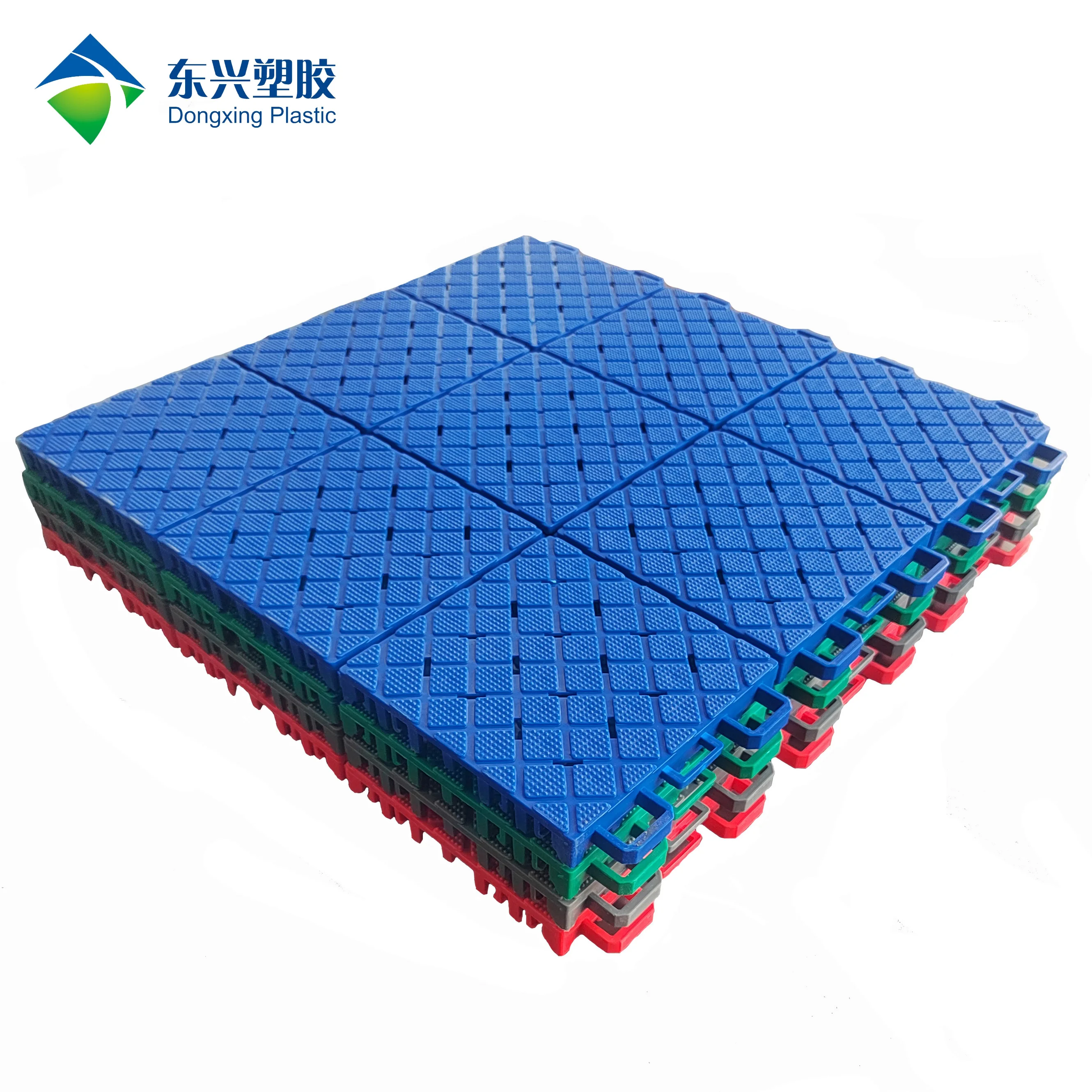 Plastic splice floor installation is convenient for outdoor basketball court floor