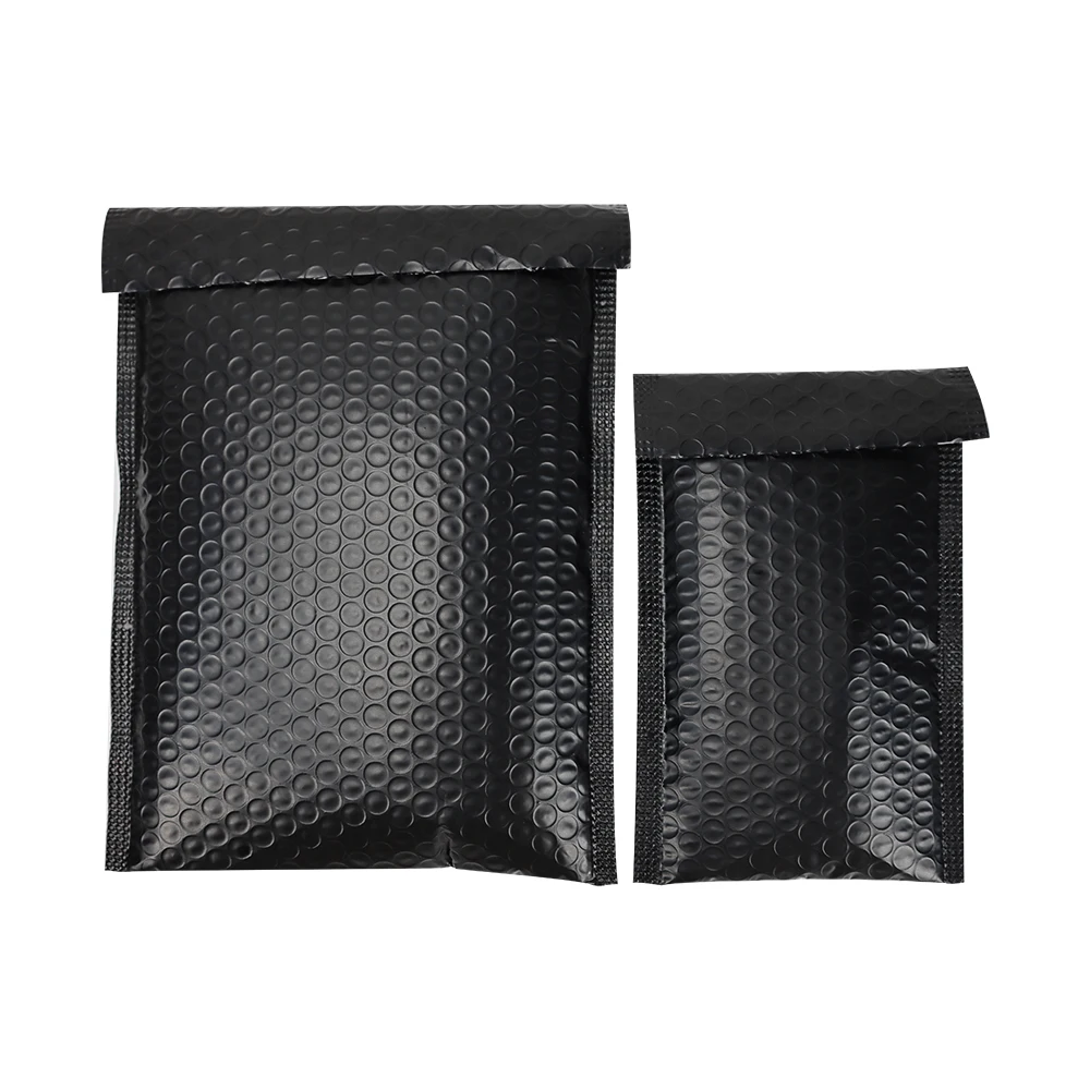 Custom Color Pattern Black Yellow Waterproof Padded Envelope Shipping Poly Bubble Mailer Bags With Full Area Custom Print