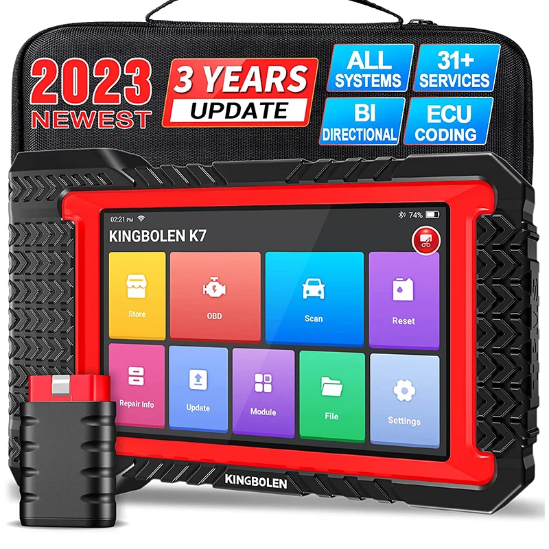 KINGBOLEN K7 Auto All Diagnostic Scanner Bi-Directional Test Key Programming Tool 3 Years Update Free