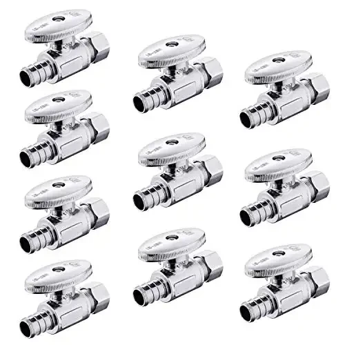 BODE F1807 x компрессионный хромированный латунный 1/4 поворотный запорный клапан