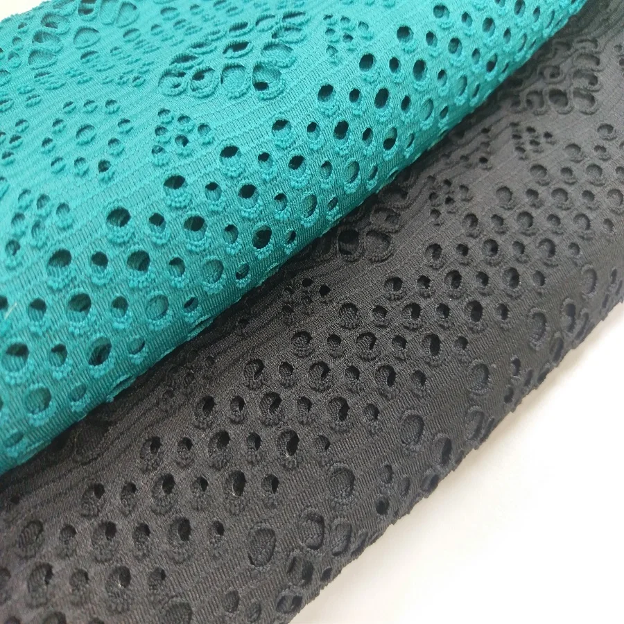 
Beach cover-up knit fabric elastic jacquard mesh crochet fabric #DMTL-127 